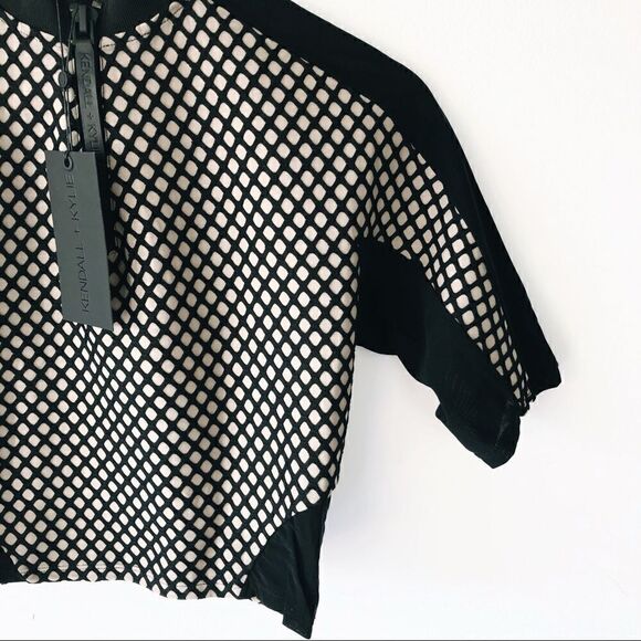 *nwt* kendall & kylie • mesh crop top - Picture 4 of 8